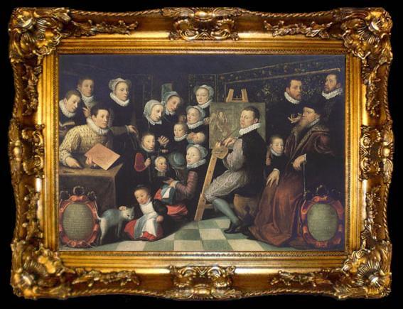framed  Peter Paul Rubens The Artist and his Famil (mk01), ta009-2
